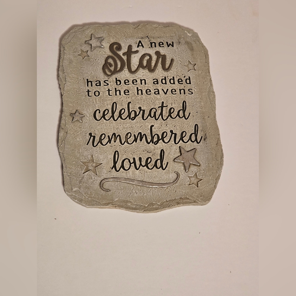 Memorial Rectangular Plaque Garden Stepping Stone